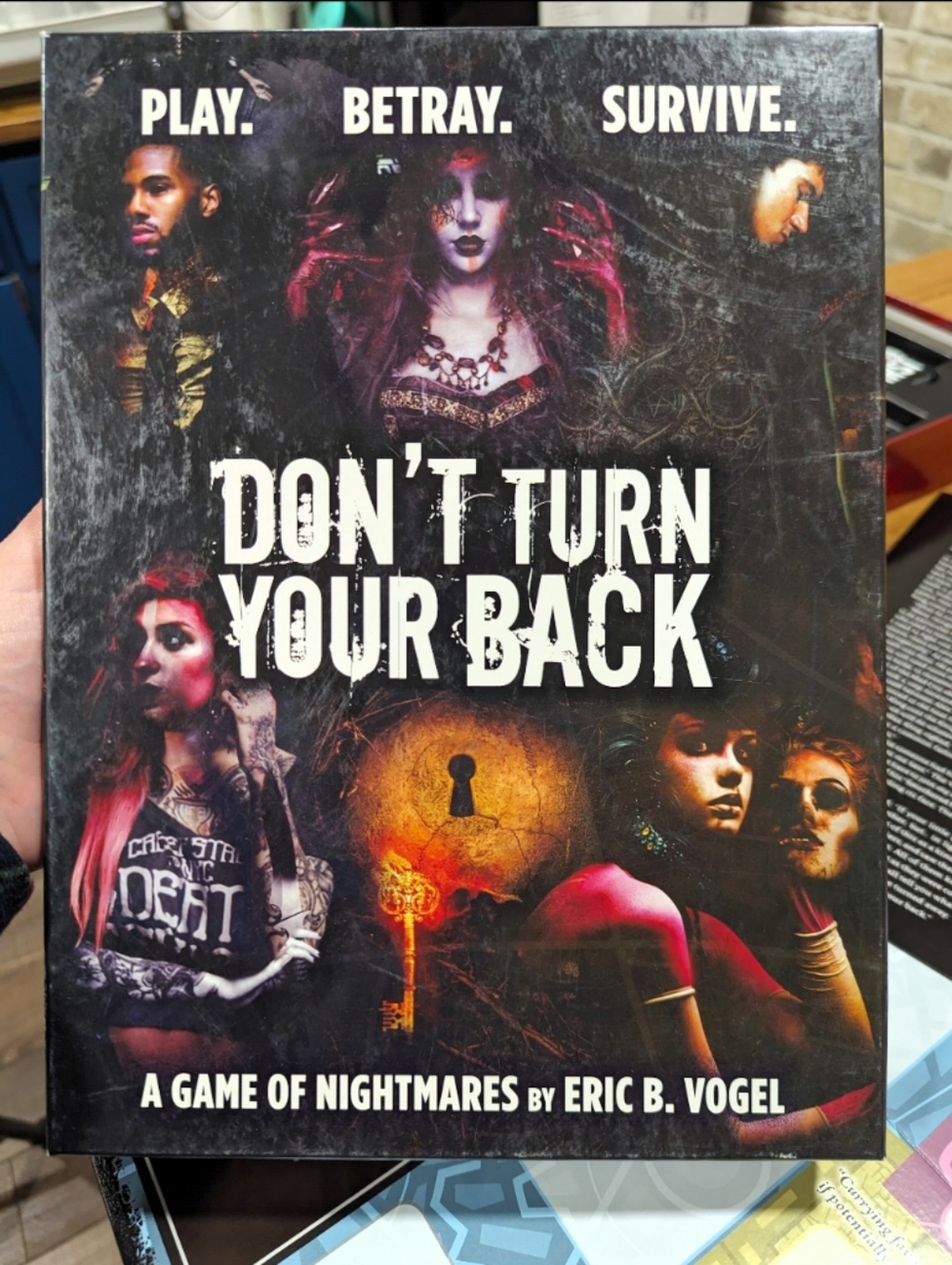 Don't Turn Your Back A Game Of Nightmares by Eric B. Vogel Board Game 2015